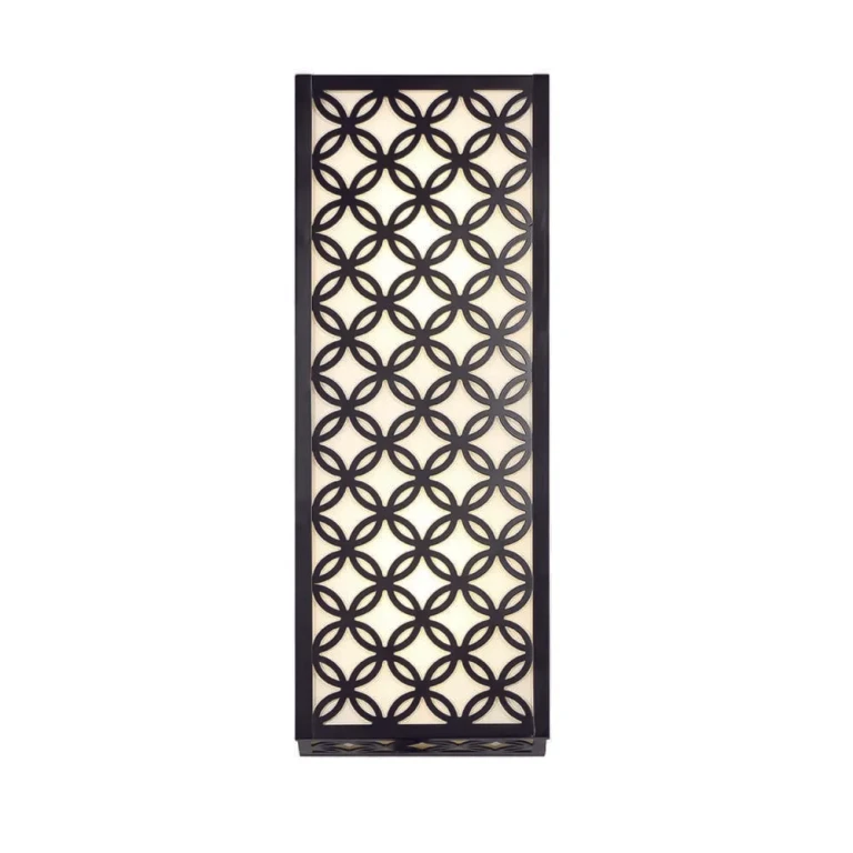 Black LED Outdoor Wall Sconce from the Clover Collection