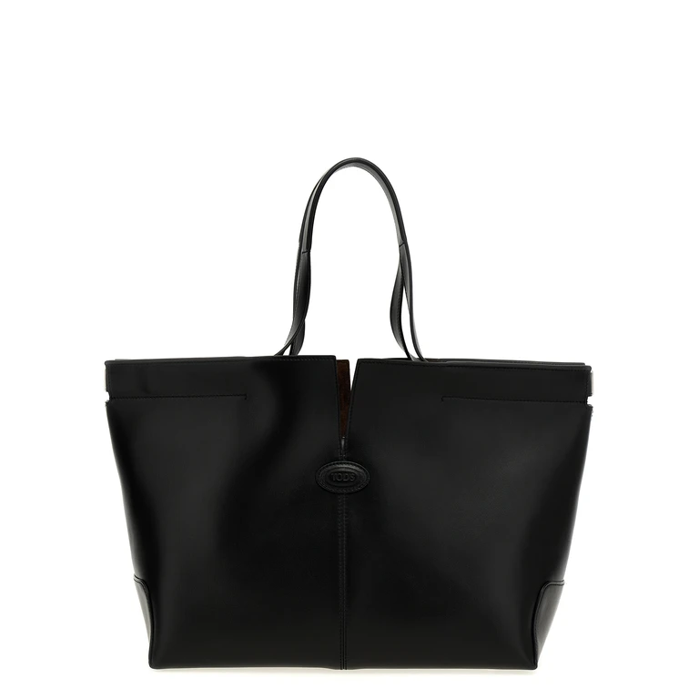 Tod's Black Calfskin Tote Bag - Women (TO301751BM)