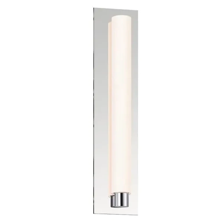 Tubo Slim LED 21" Drum Trim Panel Sconce in Polished Chrome