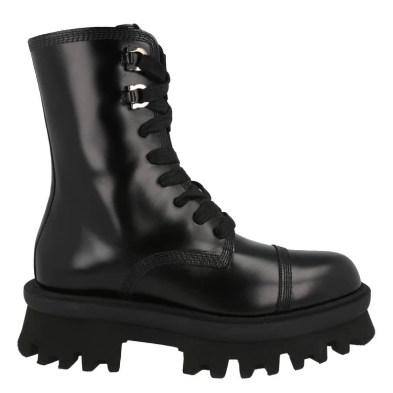 Kira Leather Combat Boots