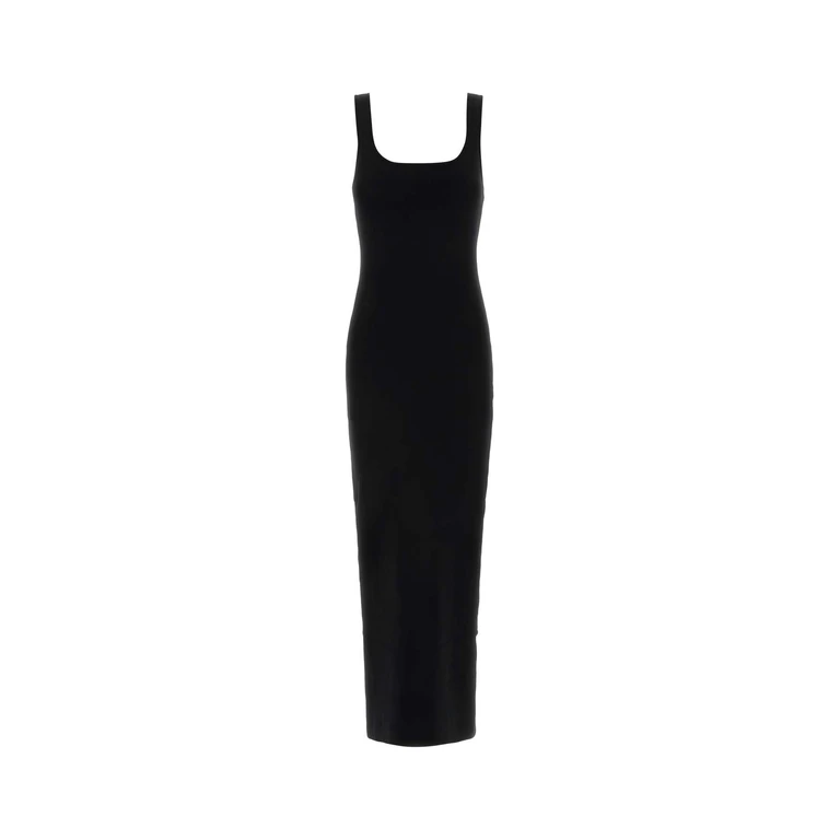 Entire Studios Black Knit Dress Exterior: Viscose Polyester Maglieria - Women