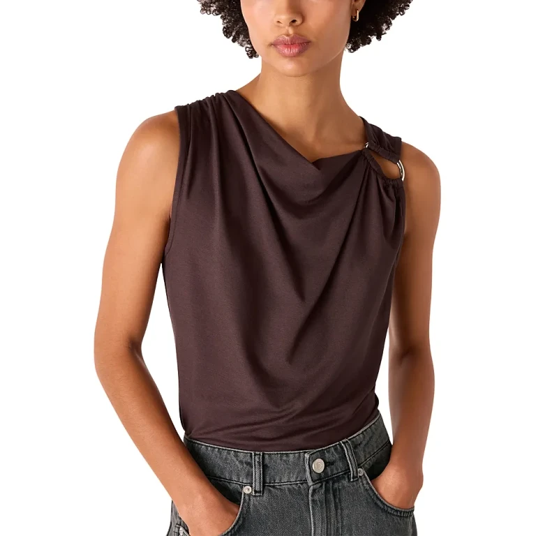 Whistles Ring Detail Sleeveless Top