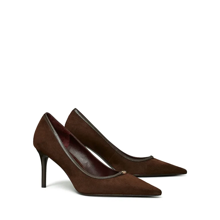 Tory Burch 여성 Double T 포인티드 펌프스