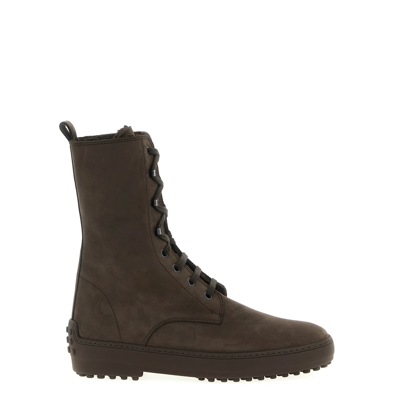 Tod's Brown Calfskin Ankle Boots - Women