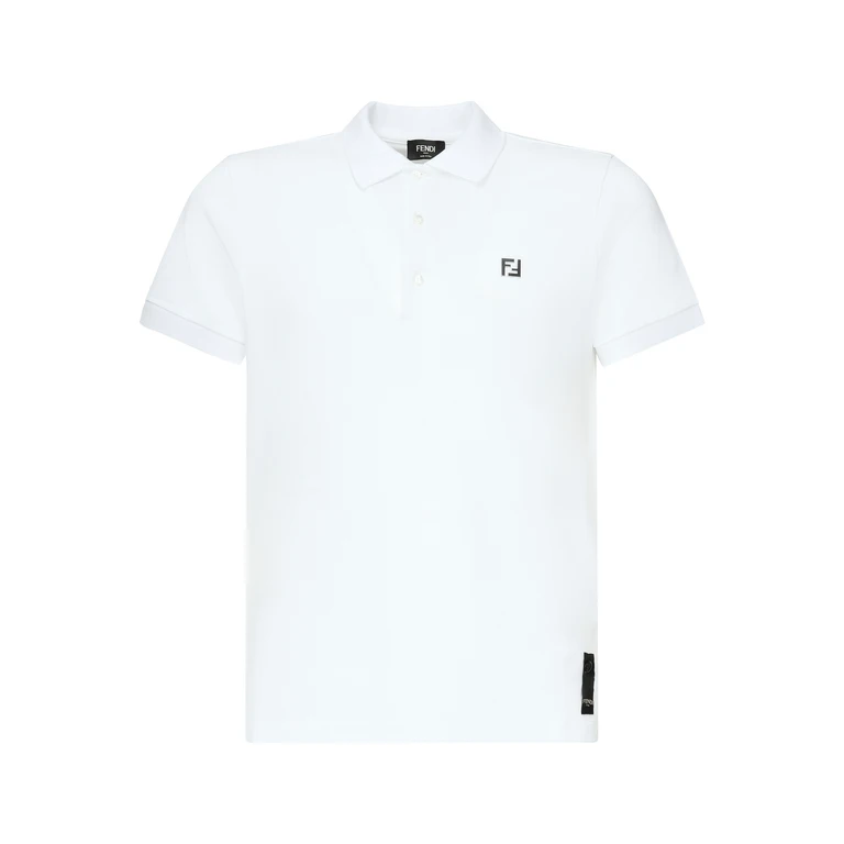 Versace Cropped Trim Polo Shirt