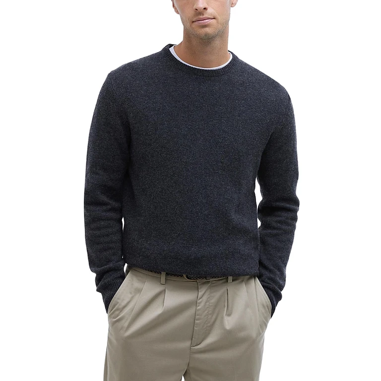 Barbour Elbow Patch Crewneck Sweater