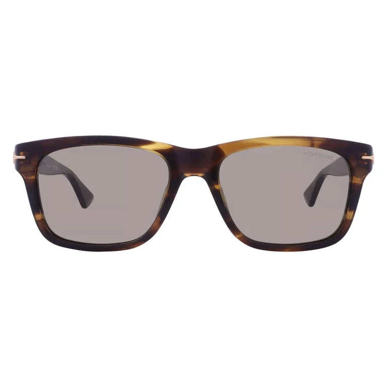 Montblanc Grey Square Mens Sunglasses MB0263S 006 54