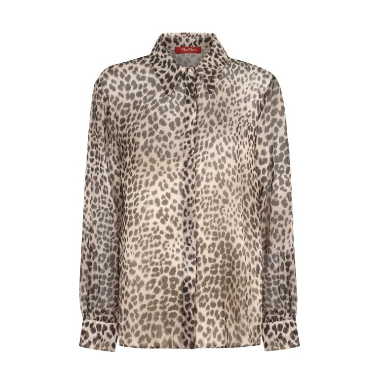 Max Mara Studio Valzer Printed Silk Shirt