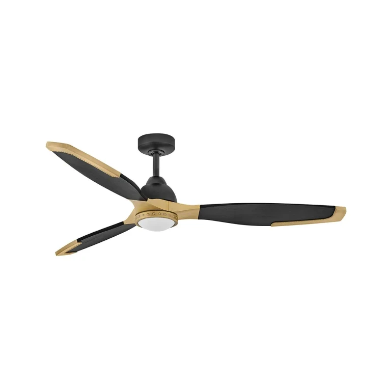 Matte Black 60"Ceiling Fan from the Aileron Collection