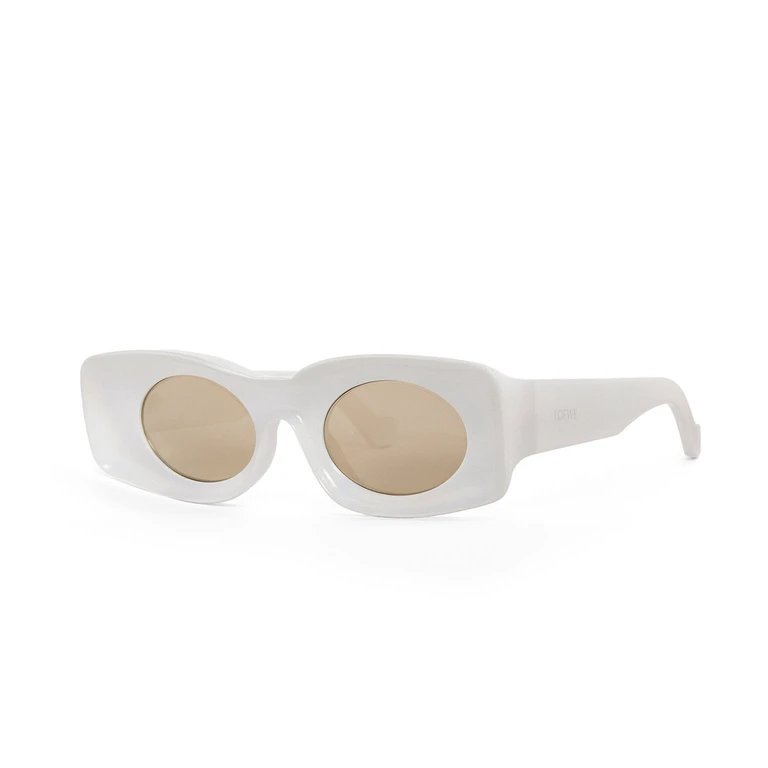 Loewe LW40033I PAULAS IBIZA 24c Bianco Ghiaccio Glitterato Acetate Occhiali Sole - Women