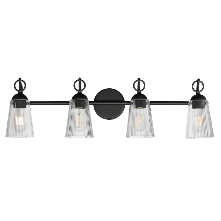 Black Bathroom Vanity Light from the Jackson Hole Collection