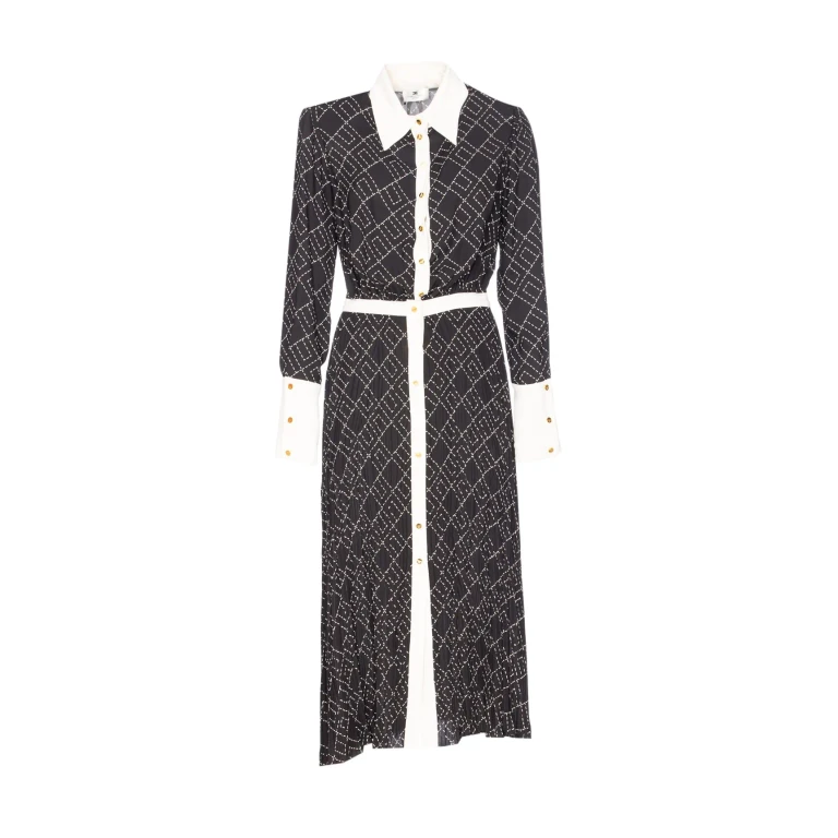 Elisabetta Franchi Maxi Robe - Noir