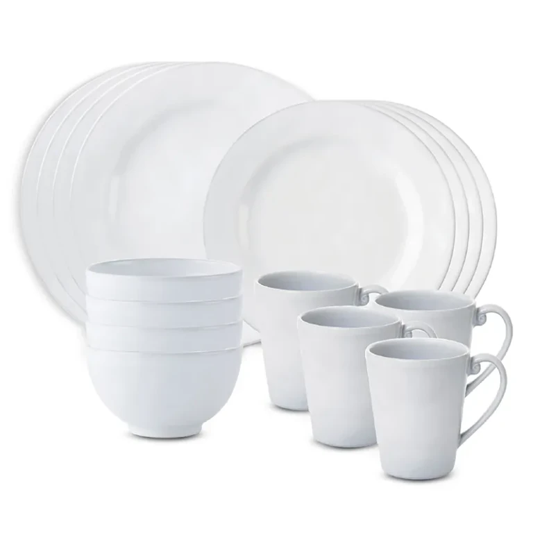 Juliska Quotidien White Truffle 16 Piece Dinnerware Set