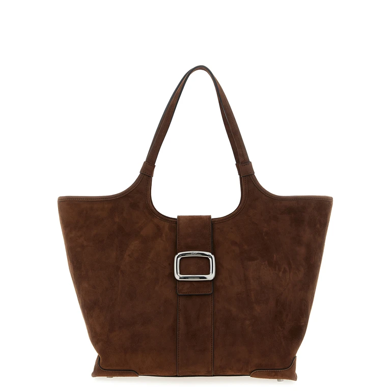 Roger Vivier Brown Goatskin Tote Bag - Women