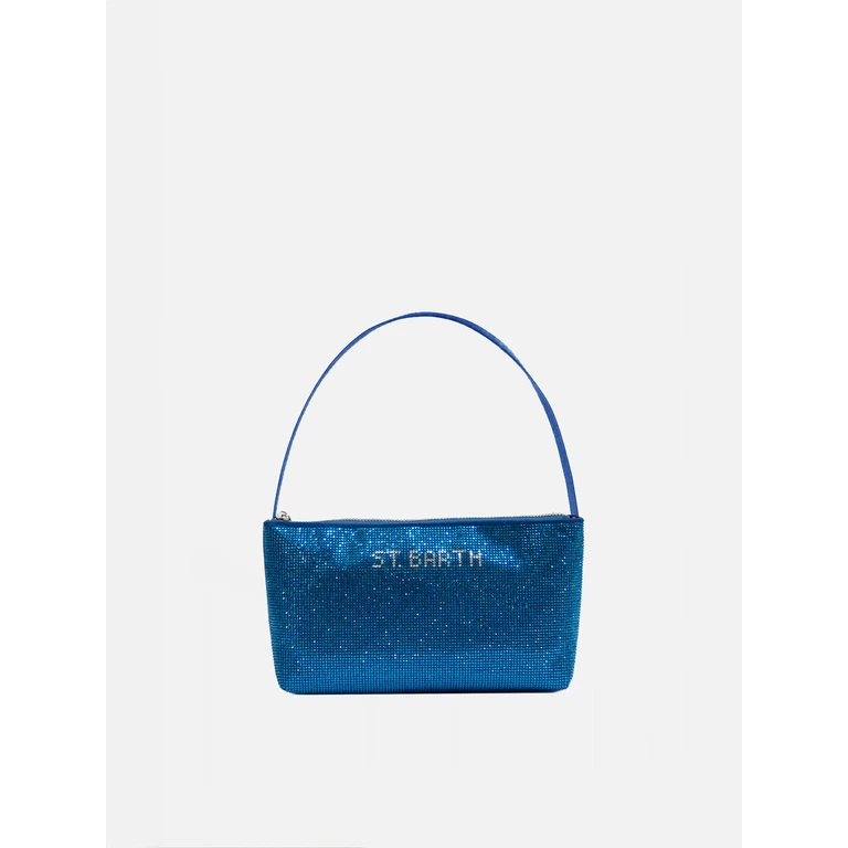Mc2 Saint Barth Mini Bag With Bluette Rhinestones Sky - Unisex