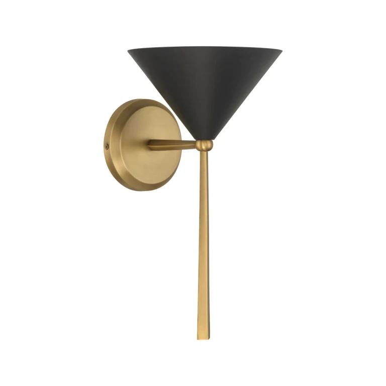 Legacy Brass Bathroom Vanity Light Sconce from the Cortan Collection
