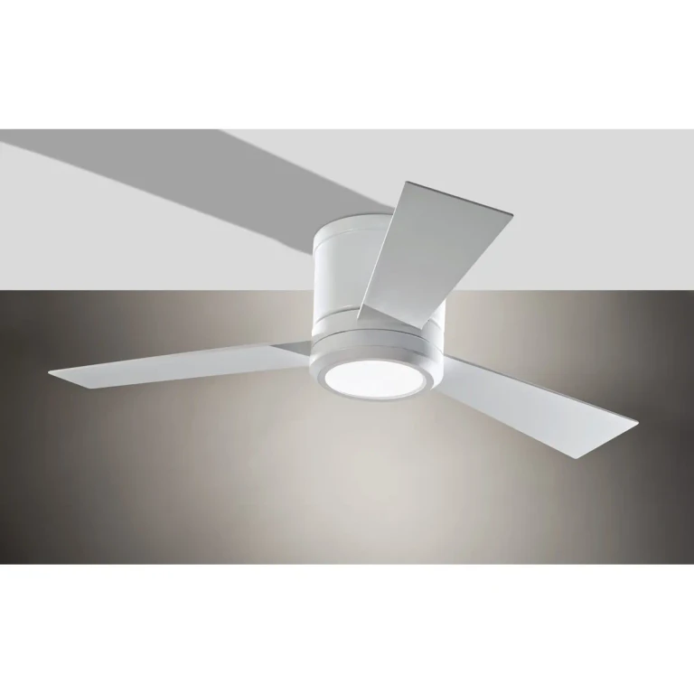 Clarity II 42" Flush Mount Ceiling Fan in Matte White
