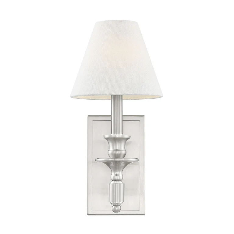 Savoy House Washburn 1-Light Sconce in Satin Nickel - 9-0700-1-SN
