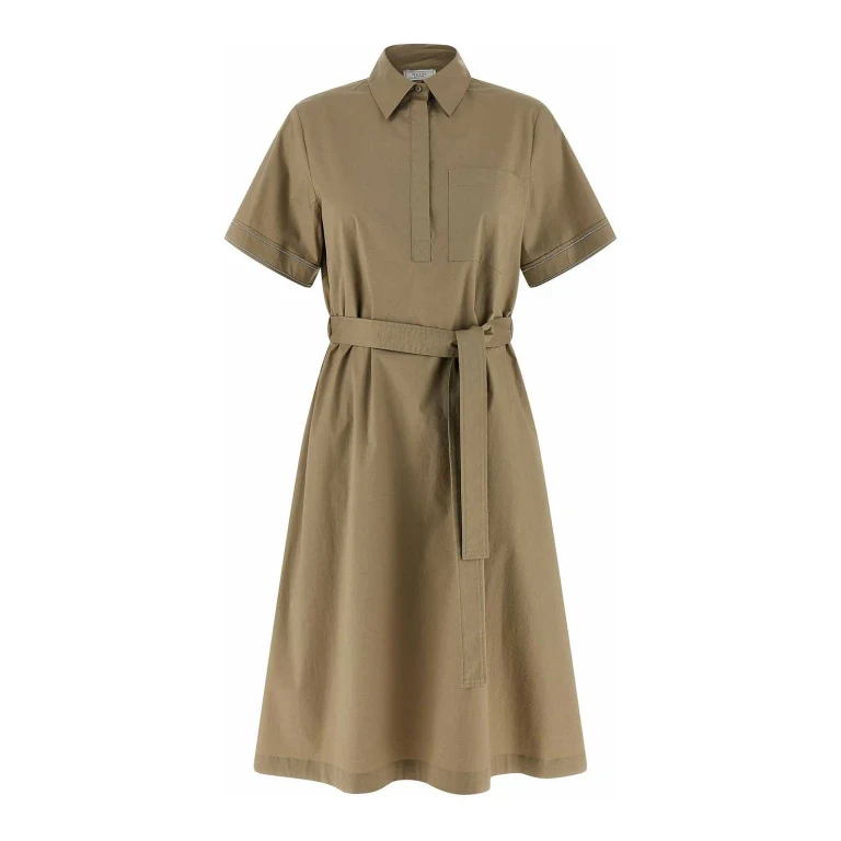 Peserico Robe Au Genou - Vert