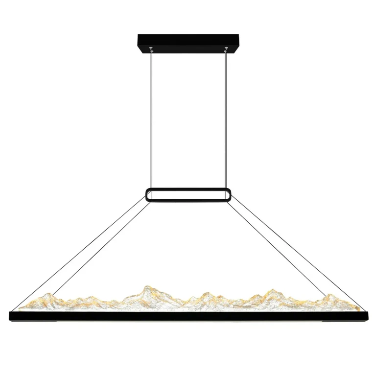 Black LED Chandelier from the Himalayas Collection