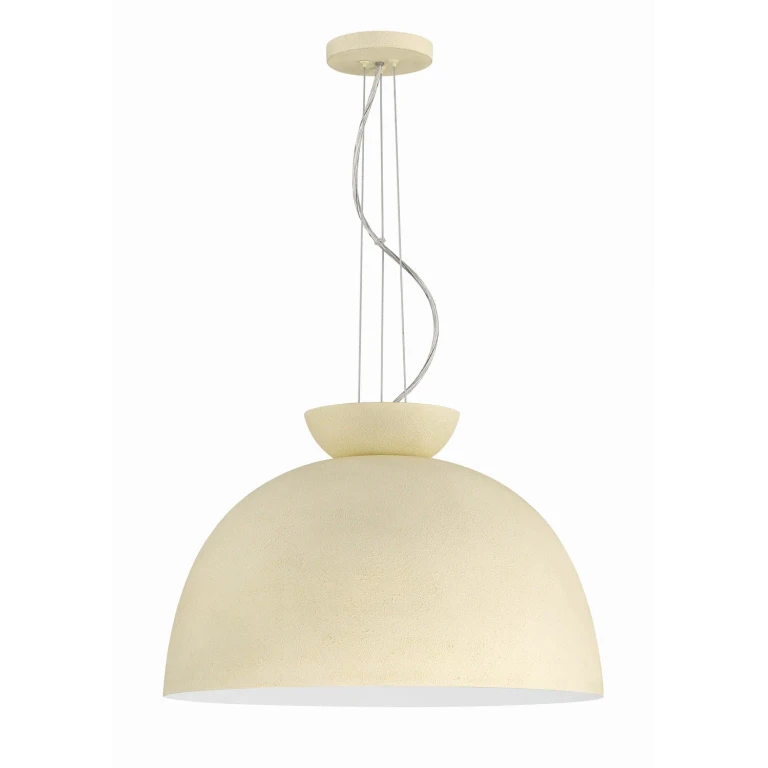 Cottage White One Light Pendant from the Ventura Dome Collection