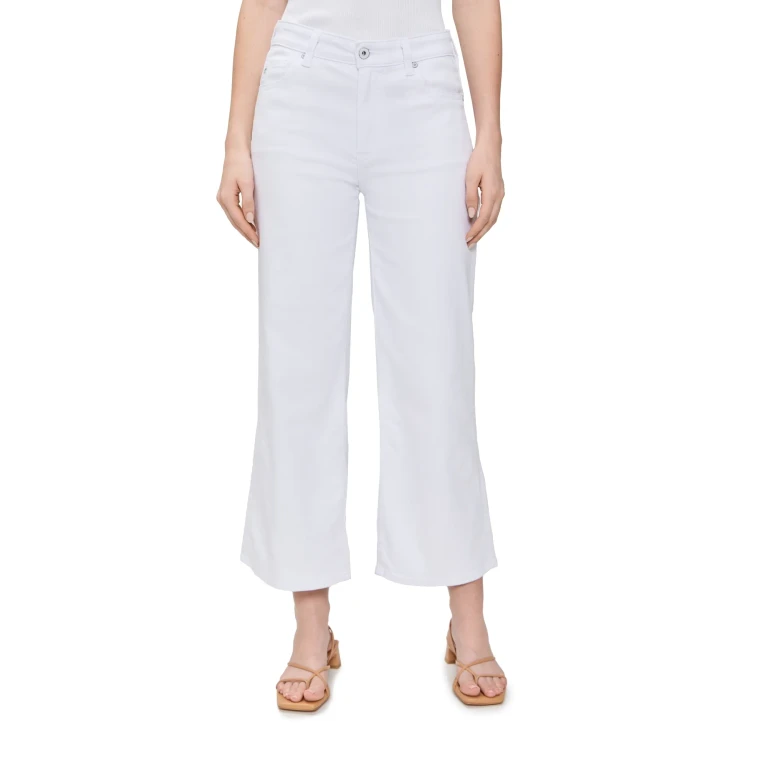 AG Saige Wide Leg Crop Jeans Super Black 27