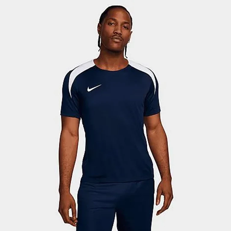 Nike Men's Strike Dri-FIT Short-Sleeve Soccer Top in Ocean Cube/Black/Hyper Pink Size: XS