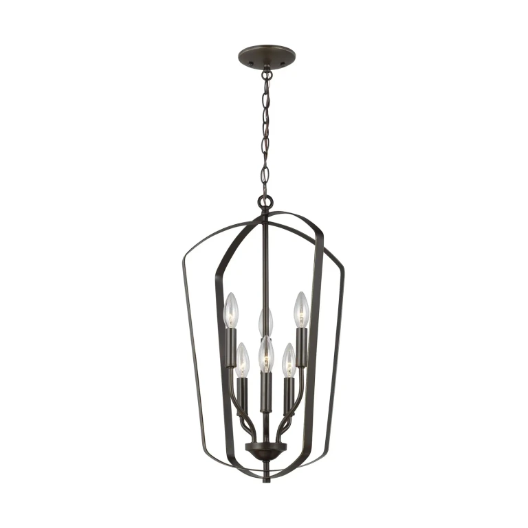 Sea Gull Romee 6-Light Foyer Light in Bronze - 5134906-710