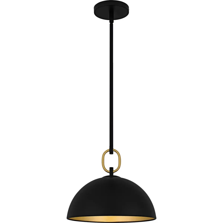 Matte Black Pendant from the Cleo Collection