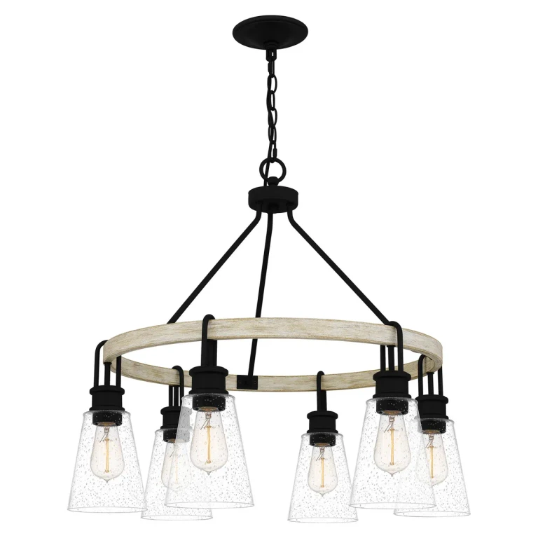 Quoizel Kingsbridge 6-Light Chandelier in Earth Black