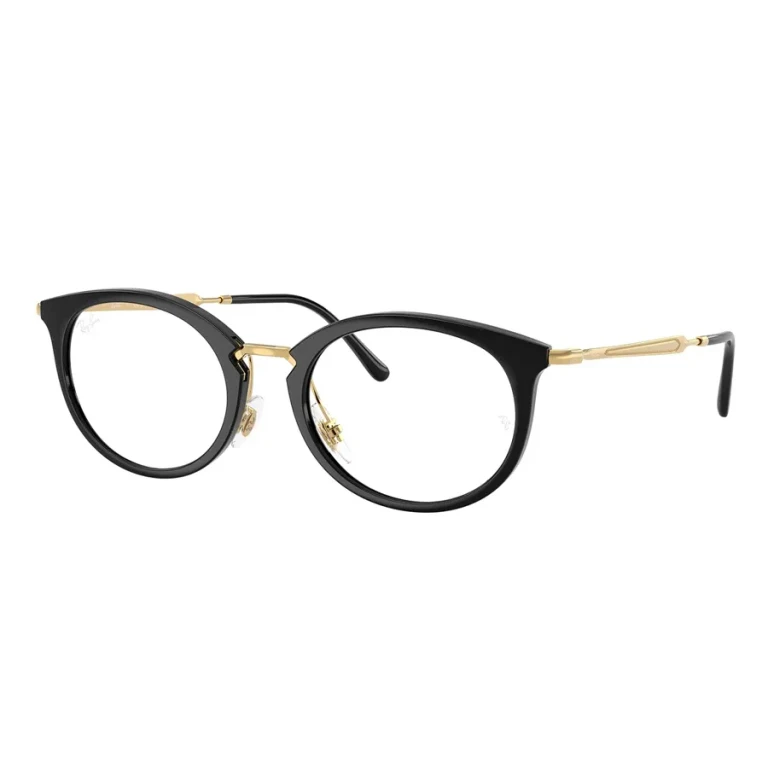 Ray Ban Demo Oval Unisex Eyeglasses RX7255 2000 51