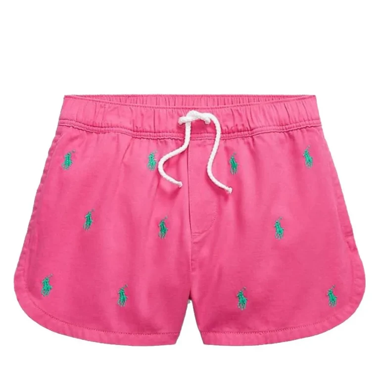 Polo Ralph Lauren Kids Polo Pony Pink Twill Short