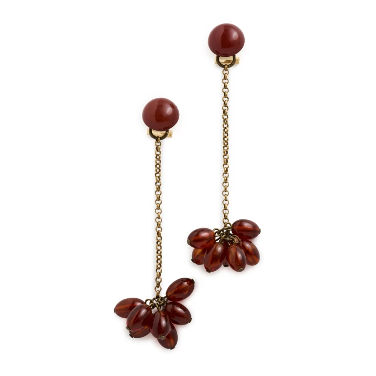 Rachel Comey Laurel Drop Earrings Dark Tortoise One Size