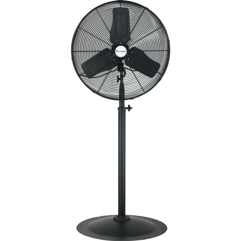 Canarm 3 Speed Oscillating Commercial Pedestal Fan - 24-Inch