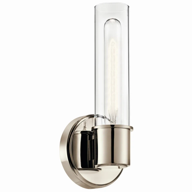 Polished Nickel Wall Sconce from the Aviv Collection