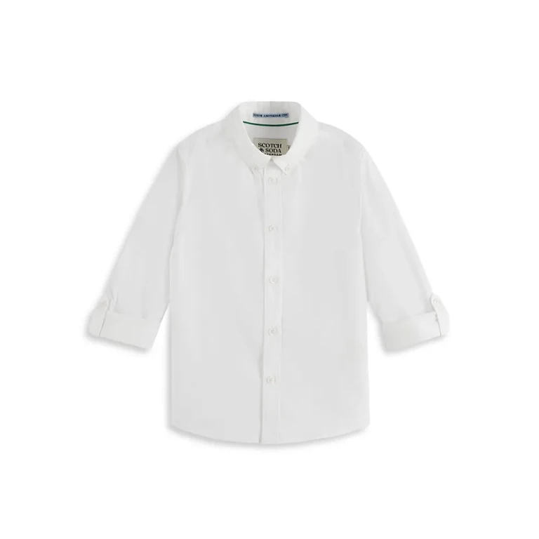 Scotch & Soda Boys' Occasional Dobby Long Sleeved Shirt - Little Kid, Big Kid