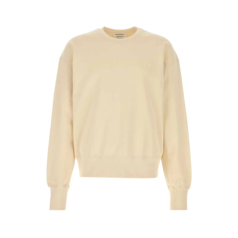 Alexander McQueen 839216qtadu 0996 Ivoryivory Tcottonrcottonrelastan Felpe