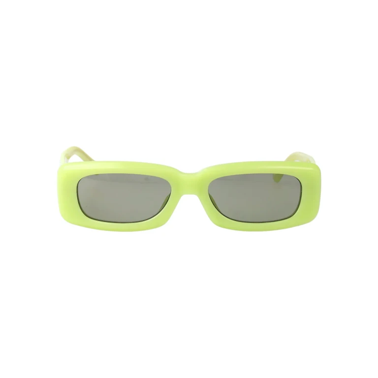 The Attico Mini Marfa - Black / Yellow Gold Sunglasses