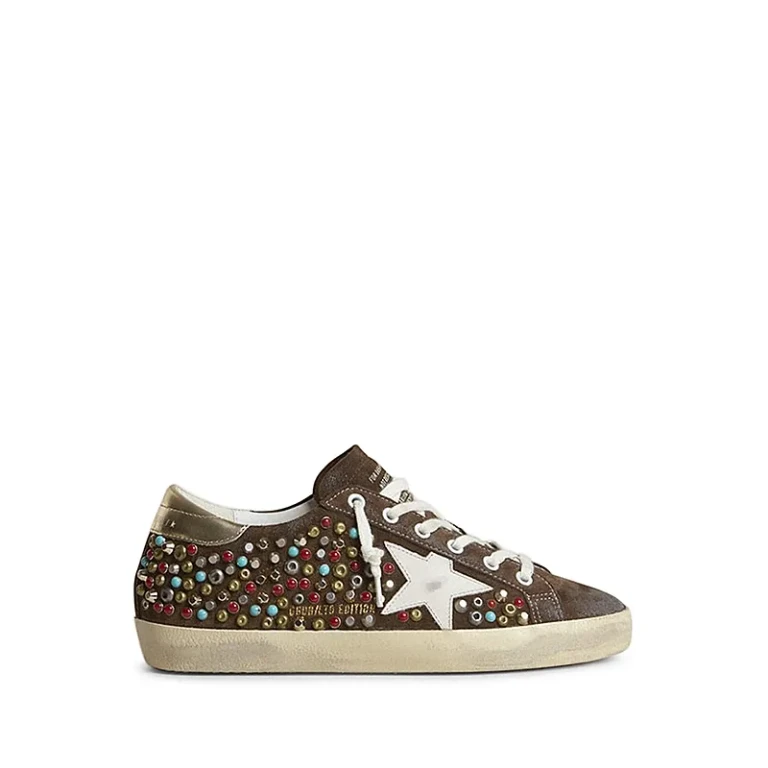 Golden Goose Women's Super Star Suede Embellished Sneakers