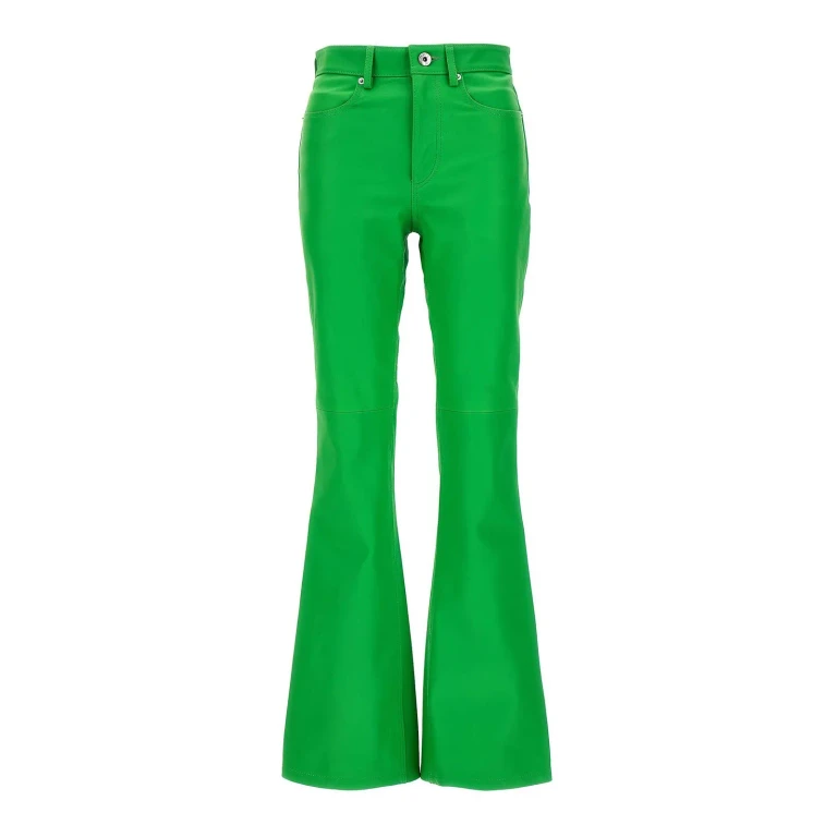 J. W. Anderson High-waisted Leather Bootcut Trousers