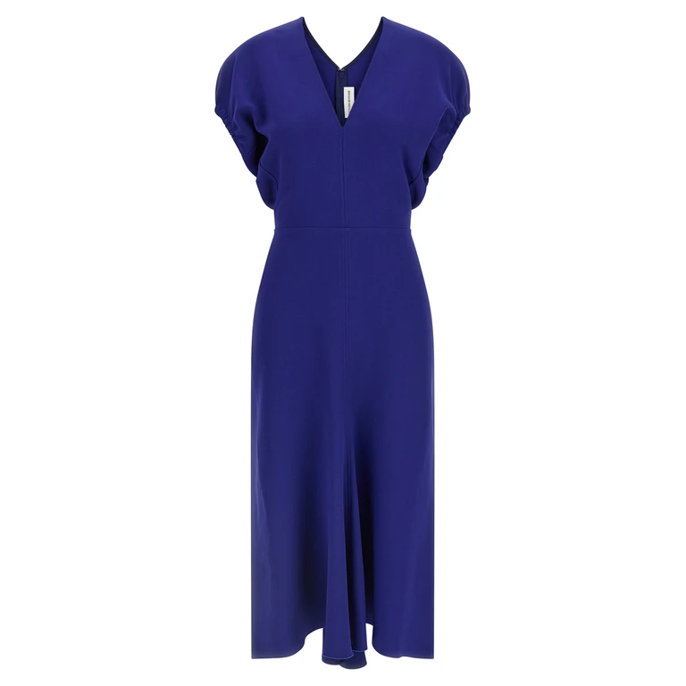 Victoria Beckham Edith dress Blue Viscose Acrylic Elastane - Women