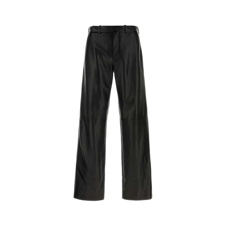 Fendi Black Nappa Leather Pant