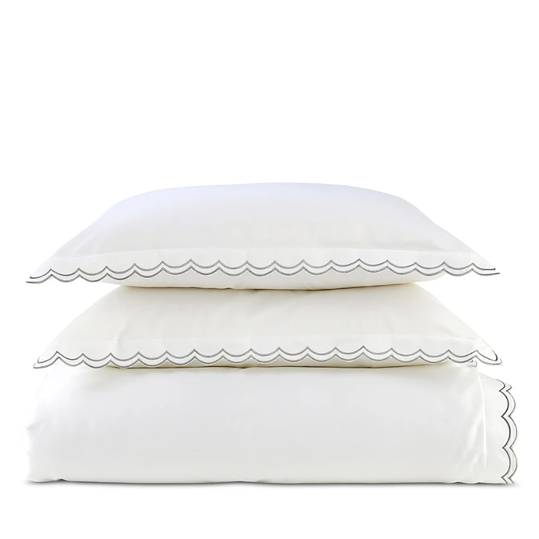Christy Scallop Edge Duvet Cover Set, King California King