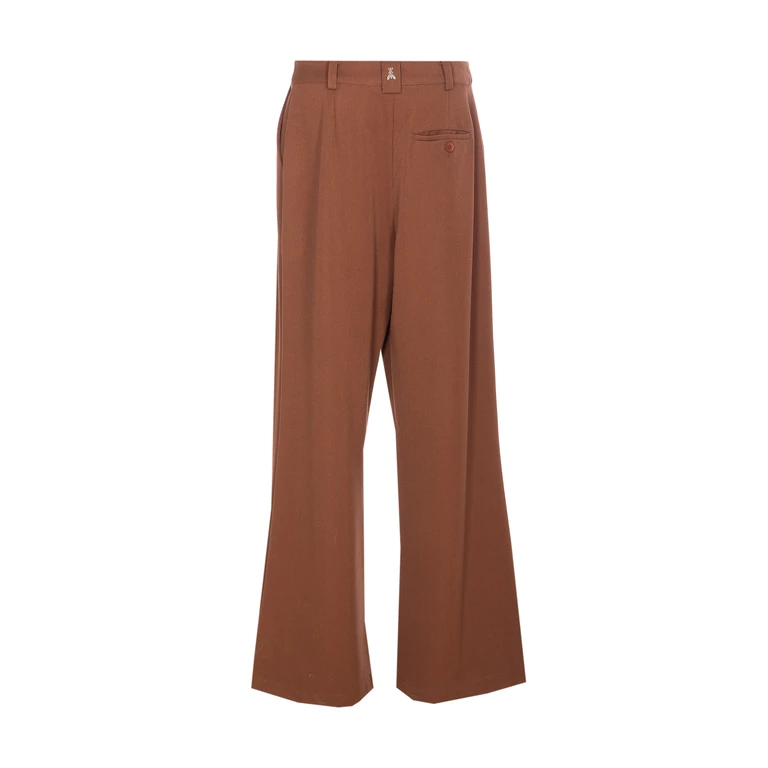 Patrizia Pepe Trousers Brown Polyester - Women