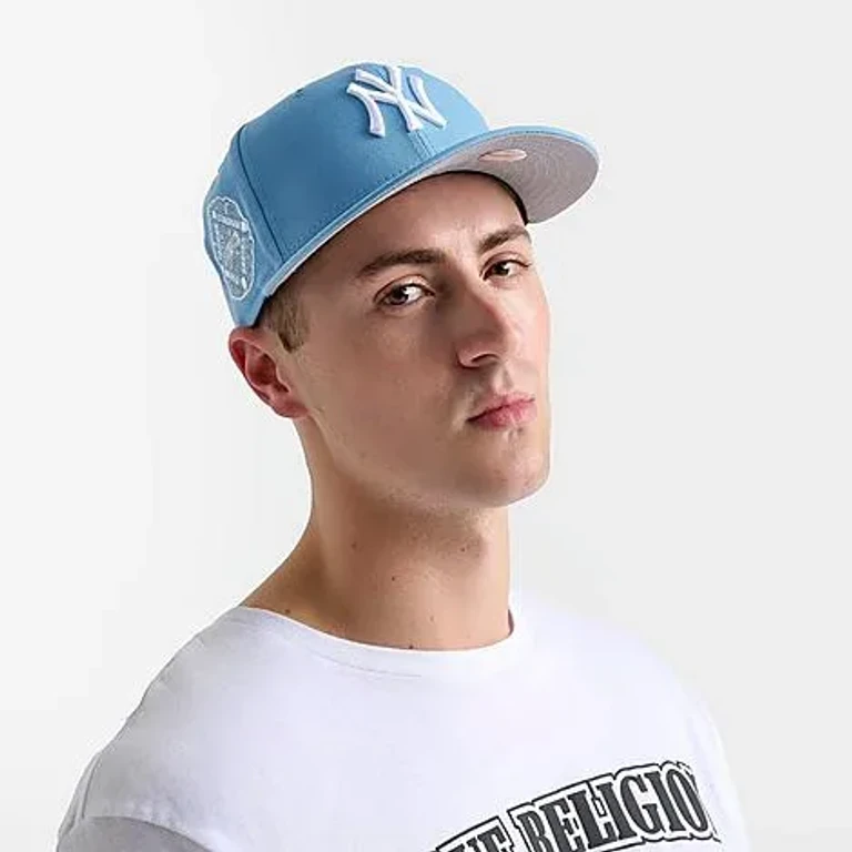 New Era New York Yankees MLB Yankee Stadium Patch 59FIFTY Fitted Hat in Uni Blue/White Size: 7