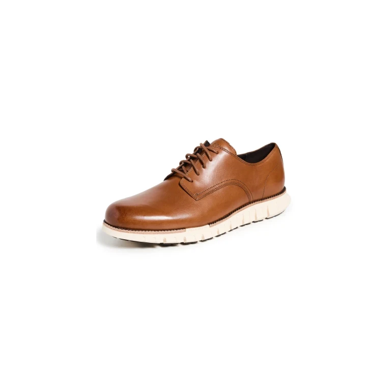Cole Haan Zergrand Remastered Plain Toe Oxford Sneakers Ch British Tan/Ivory 9