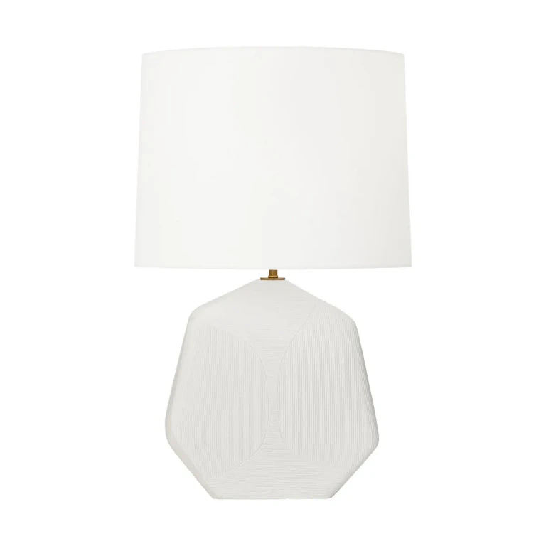 Matte White Ceramic Table Lamp from the Tallulah Collection