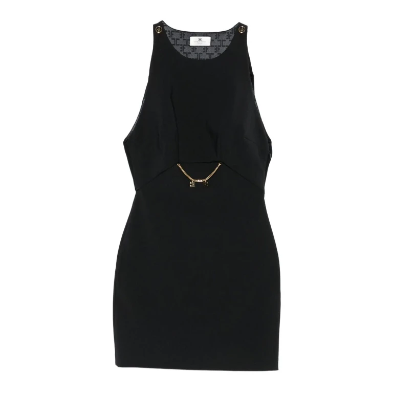 Elisabetta Franchi Maxi Robe - Noir