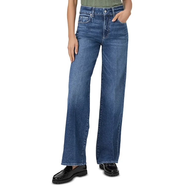Paige Sasha High Rise Straight Jeans in Modernism