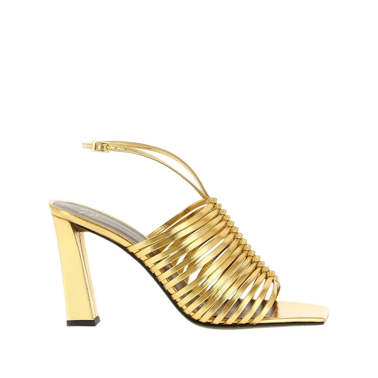 Giuseppe Zanotti Sandals Golden Leather - Women